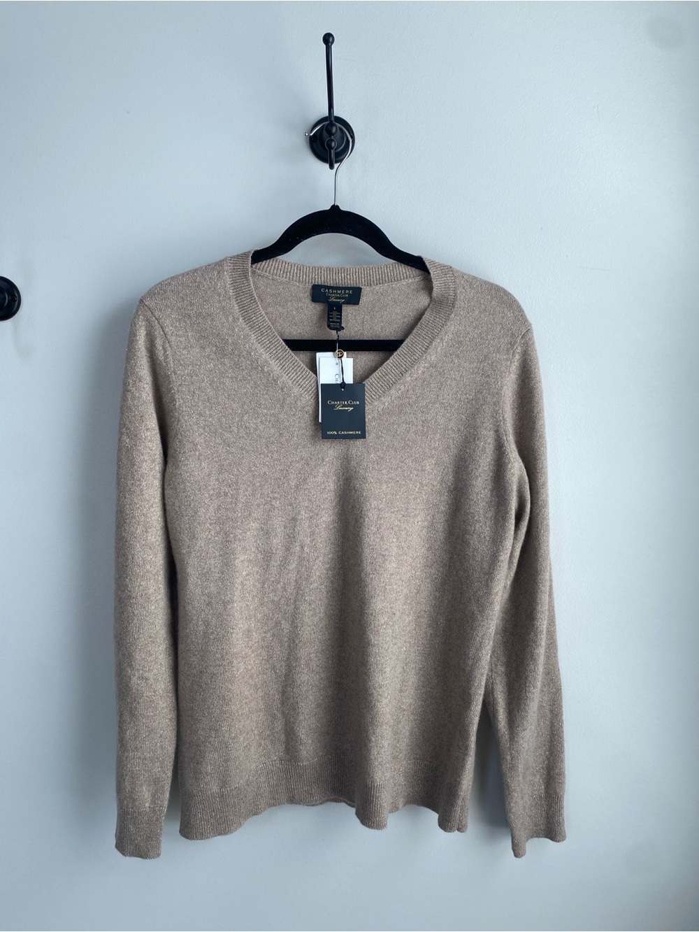 NEW Charter Club Cashmere  V-Neck Sweater
